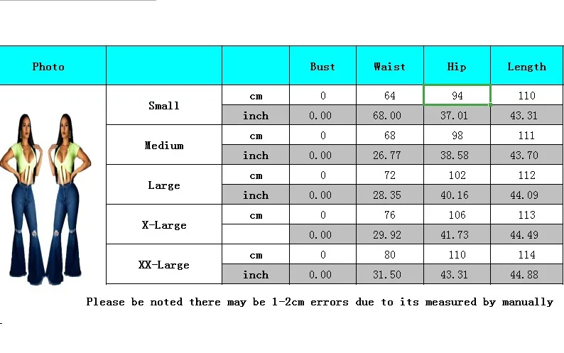 Blue Flare Jeans Stretch Wide High Waist Women Fashion Denim Pants Leg Hole Trousers Lady Casual Bell-Bottoms | Женская одежда