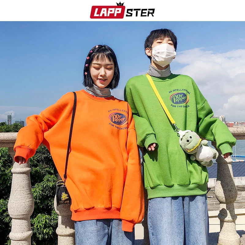 LAPPSTER мужские негабаритные худи с принтом осенние мужские s Harajuku корейские модные толстовки Толстовка с капюшоном в стиле хип-хоп красочные толстовки 2XL