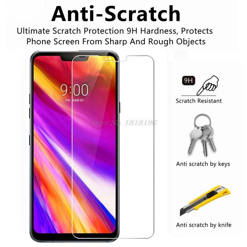 9H Защита экрана для LG G7 ThinQ LMG710EM Взрывозащищенная пленка из закаленного стекла