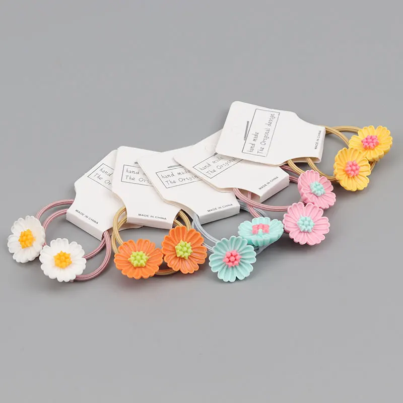 Изысканный галстук для волос с цветами Детский резинка девочек аксессуары