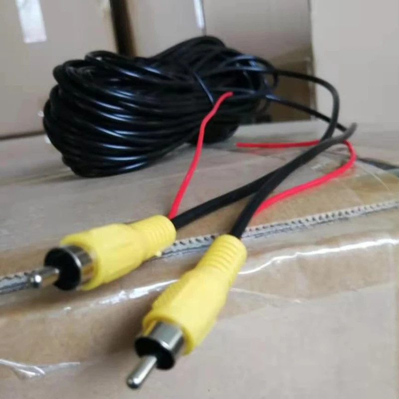 

10m Lotus Head Interface With Lead Wire, Car Video Reversing Av RCA Cable