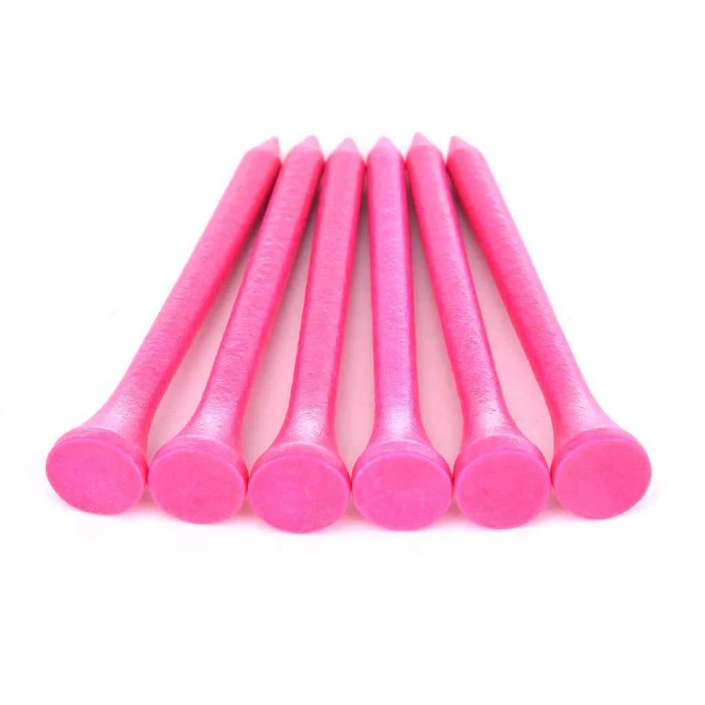 Посылка из 100 тройников тройники для гольфа яркий держатель мячей 2 6 дюймов