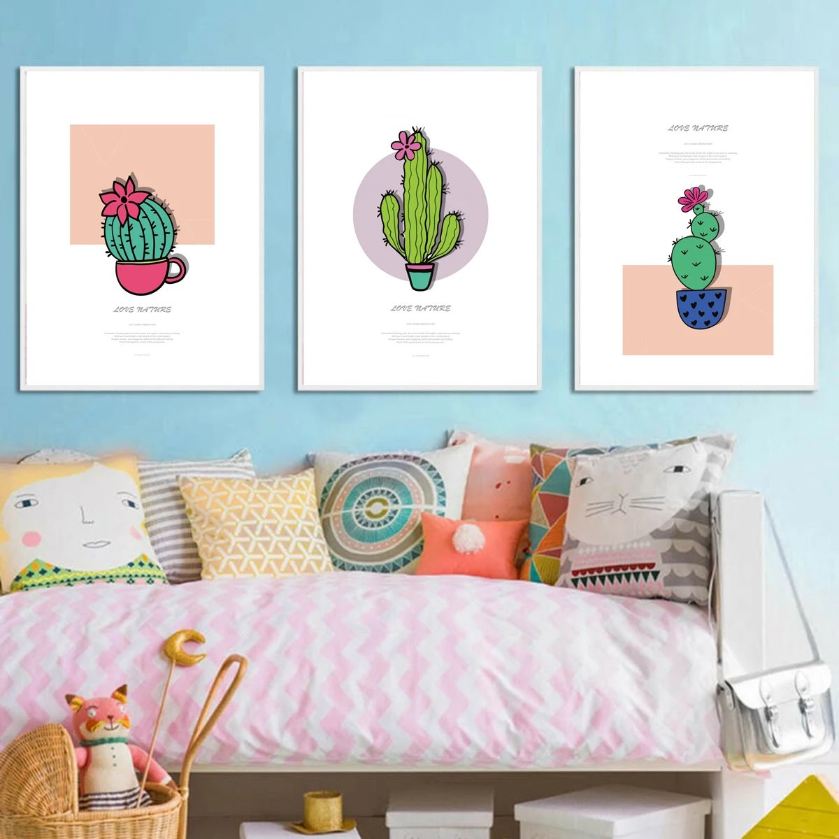 Мультфильм варьируется в зависимости от вида кактус плакат растений Печать