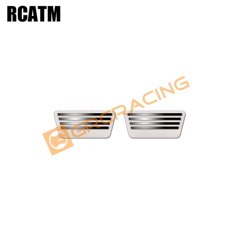 1 пара педаль заднего бампера металлическая декоративная деталь для 1/10 RC