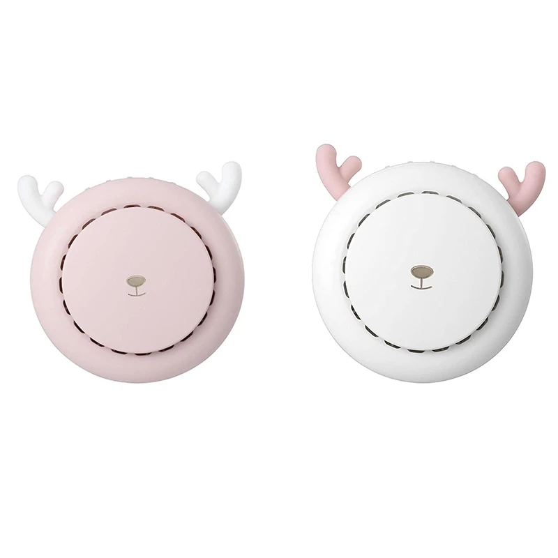 Миниатюрный персональный Ручной Веер с мультяшным оленем без лопастей