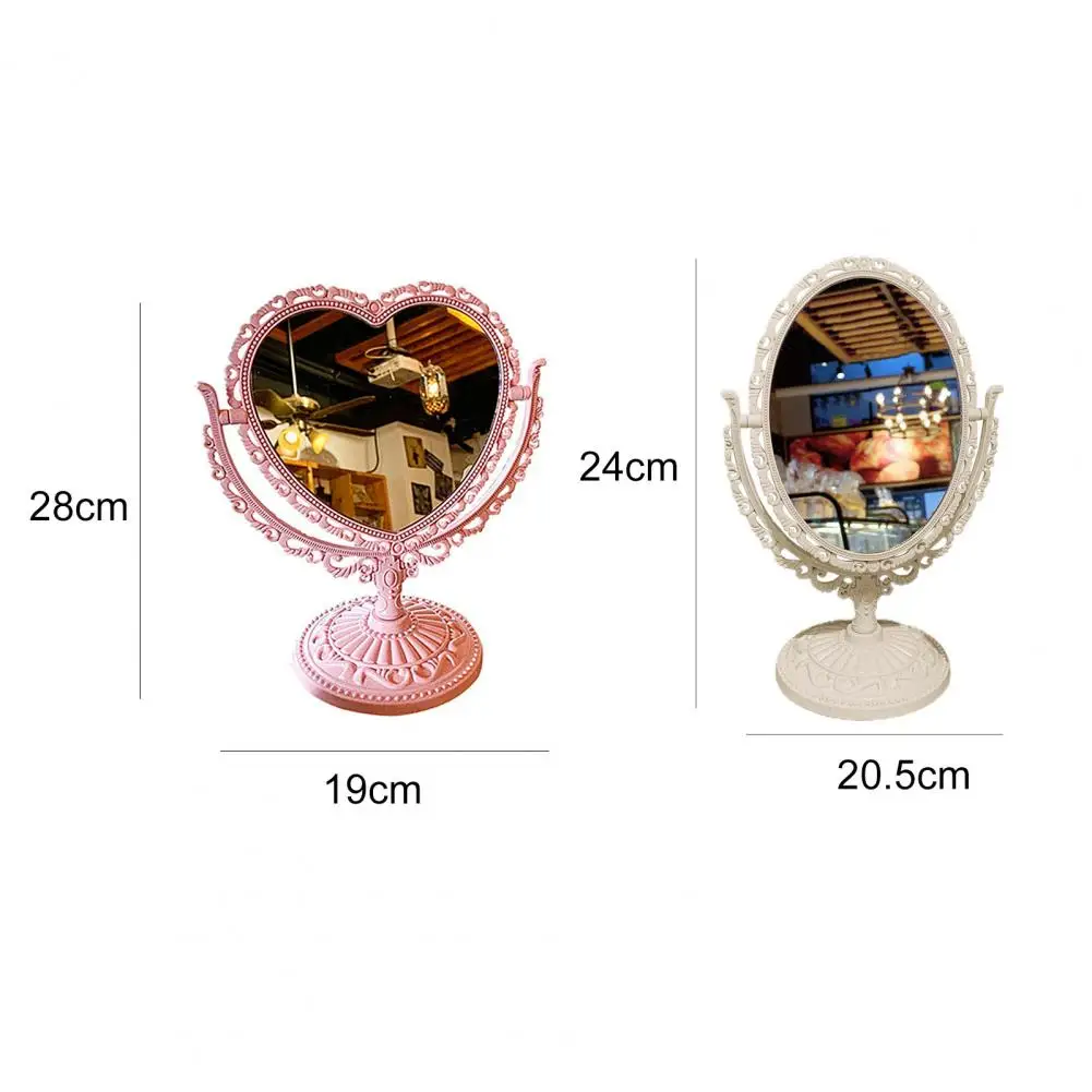 

Pocket Compact Mirrors Cosmetic Mirror Functional Durable Desk Type Vintage European Style Makeup Mirror for Makeup