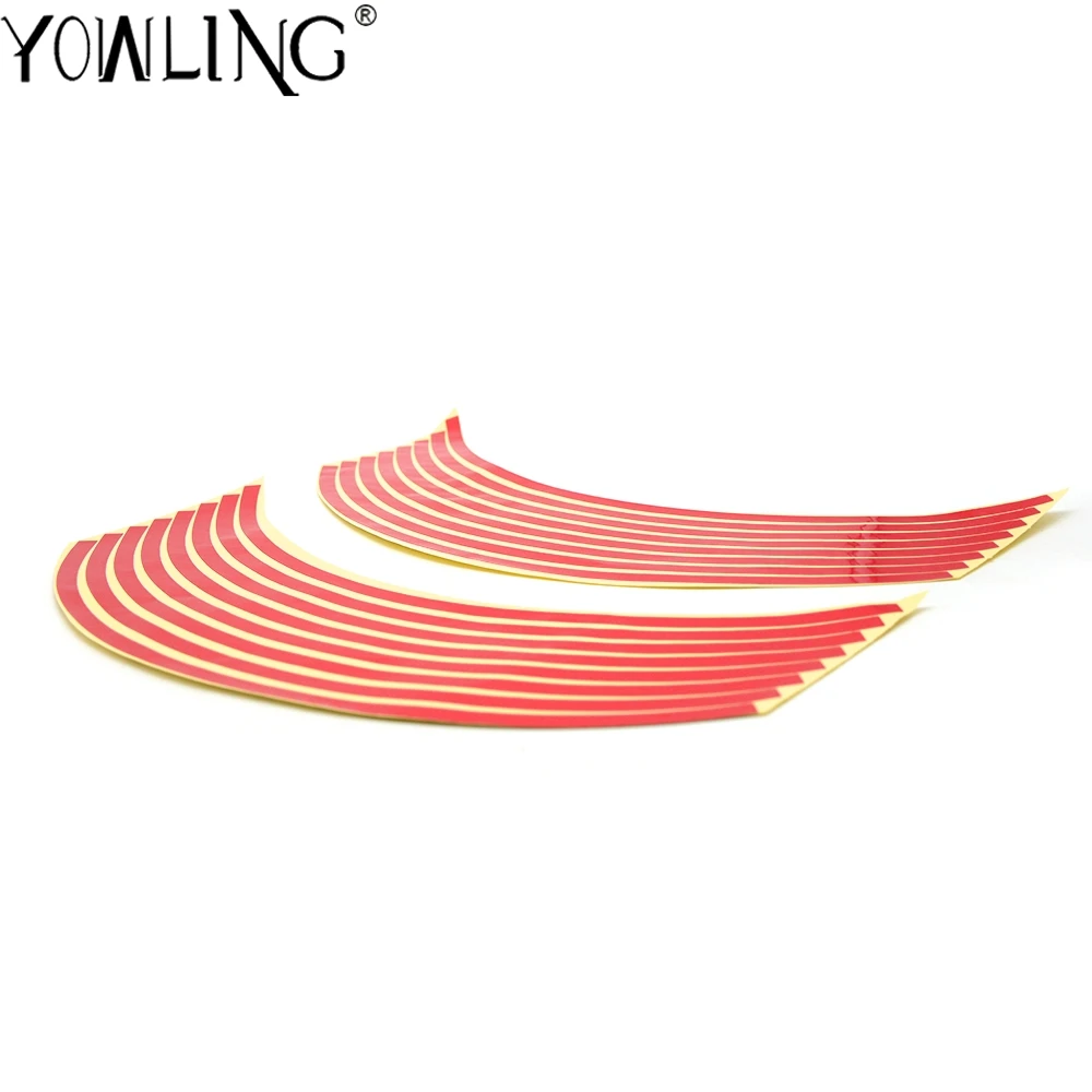 16 полос колеса наклейка светоотражающая обод полоса Лента Велосипед Мотоцикл 17 18