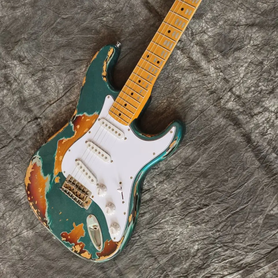 Новый стиль. Синий цвет мощи электрогитара высокое качество Звукосниматели