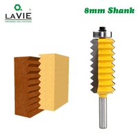 8mm shank finger joint glue milling cutter raised panel v joint router bits for wood tenon woodwork cone tenoning bit c08 247