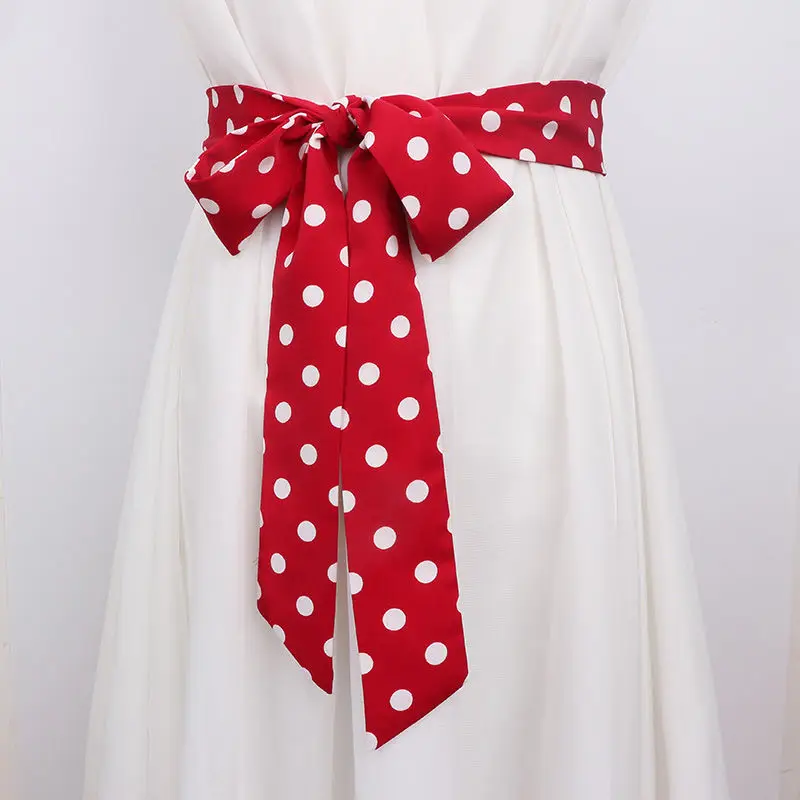 Веревка для платьев широкий пояс тканевые ремни женщин белые черные красные