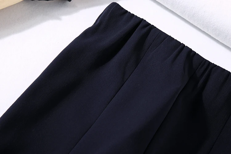 

Women Pants Casual Elastic Waist Pure Color Simple Casual Pants Commuter Pants