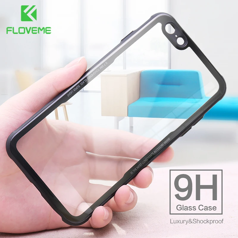 FLOVEME чехол из закаленного стекла для телефона iPhone 11 Pro Max s X XS XR 7 8 6 6s Plus Funda крышка