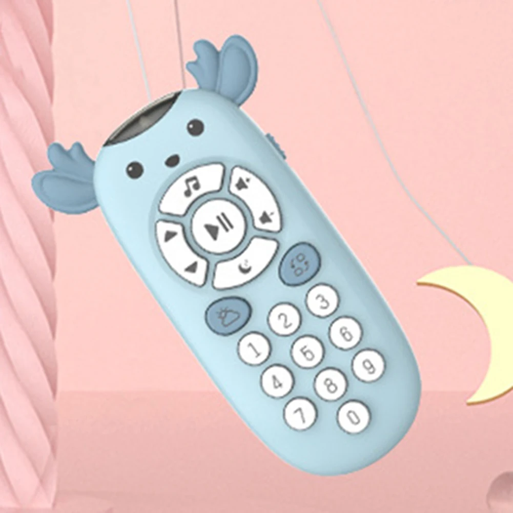 

Children's Educational Remote Control Toy Early Education Bilingual Multifunctional Deer Remote Control Can Bite Soft Rubber Bab