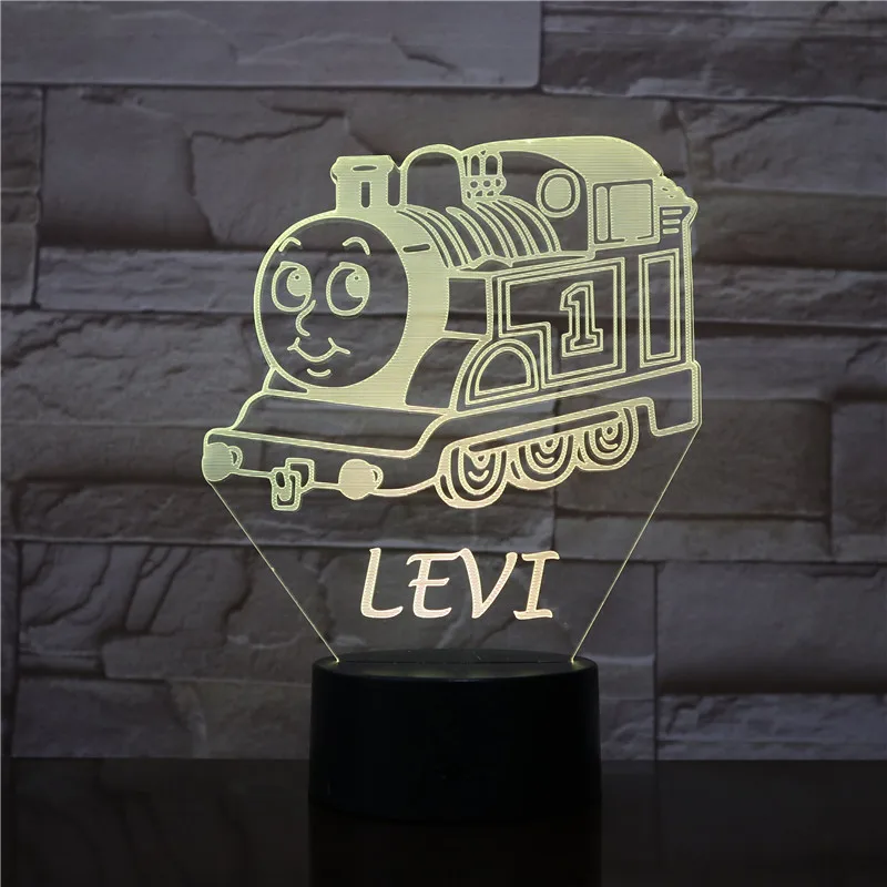 Мультяшный декоративный светильник Levi Tank Engine Thomas And Friends Декор детский ночник для