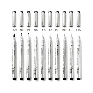 10pcs Needle Drawing Pen Waterproof Sketch Pigment Fine Liner Hook Pens Set Artist Professional Marker Paint Brush Art Supplies 10pcs Needle Drawing Pen Waterproof Sketch Pigment Fine Liner Hook Pens Set Artist Professional Marker Paint Brush Art Supplies