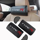 Автомобильная эмблема на подголовник из углеродного волокна для Honda CIVIC FD2 FD FA 5 Mugen Racing Car Styling