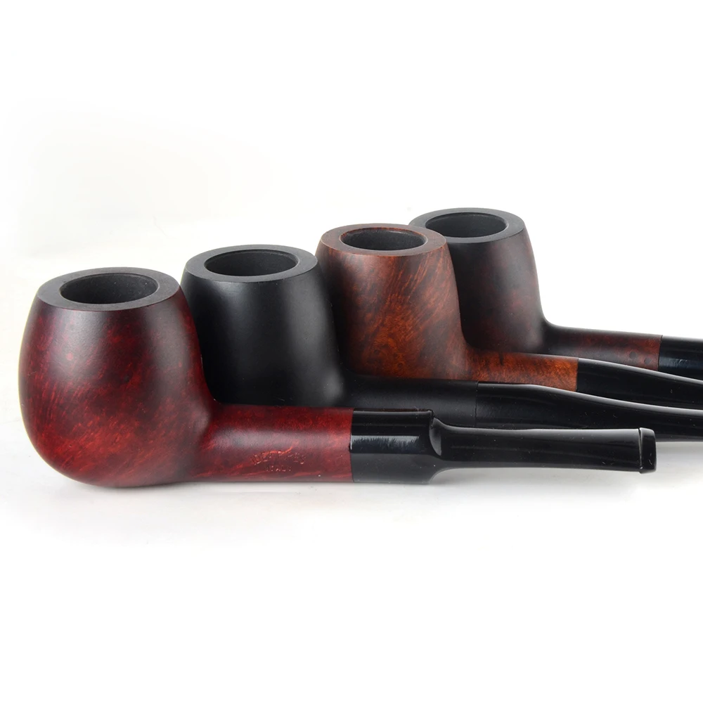 Трубы Briar для курения табака гладкая отделка 9 мм фильтр изогнутая труба форма