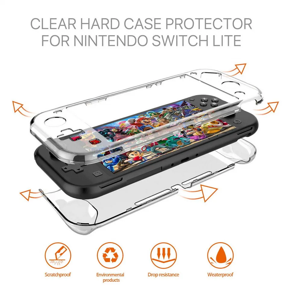 

Transparent Case For Nintend Switch Lite Protection Cover For Nintendo Switch mini Shell For Nintendoswitch mini Accessories