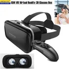 Оригинальные 3D очки виртуальной реальности, стереоочки ВР, технология Google Cardboard, гарнитура со шлемом для смартфонов iOS, Android, Bluetooth Rocker