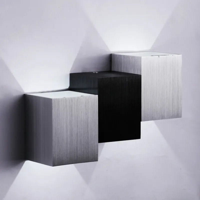 Современный настенный светодиодный светильник квадратные настенные лампы для