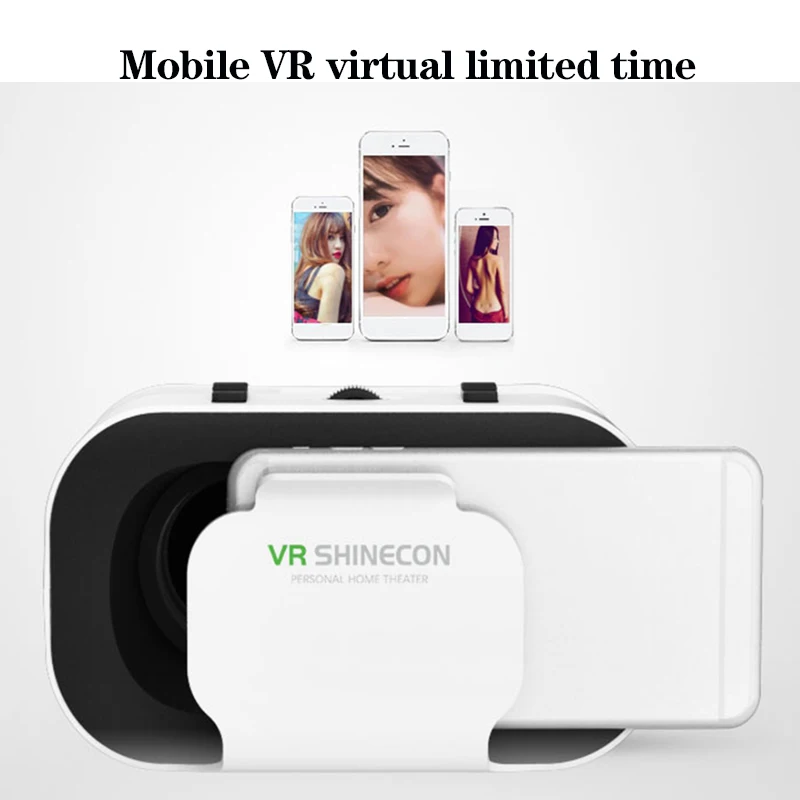 VR SHINECON Очки Универсальная Виртуальная Реальность для Мобильных игр 360 HD Фильмы Совместимый с 4.7-6.53 дюймовым смартфоном