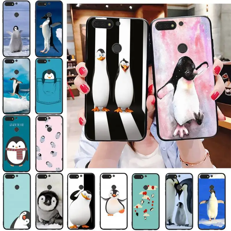 

Babaite Cute Baby Penguin DIY Painted Bling Phone Case For Huawei Honor 8X 9 10 20 Lite 7A 7C 10i 9X play 8C 9XPro