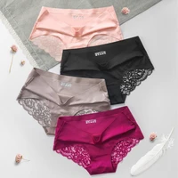 womens sexy lace comfortable panties seamless underwear breathable mid waist cotton briefs soft lady lingerie