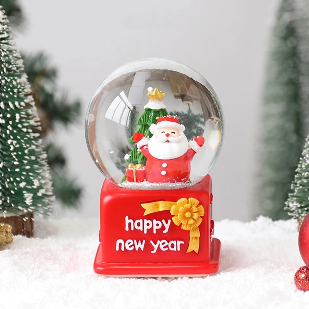 Инновационный Санта Клаус снег музыкальная шкатулка в виде хрустального шара