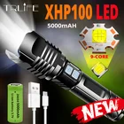 Супер яркий светодиодный фонарь 8000LM XHP100 9 ядер, перезаряжаемый через USB фонарь, велосипедный светильник онарь с зумом, лампа 26650 18650, Прямая поставка