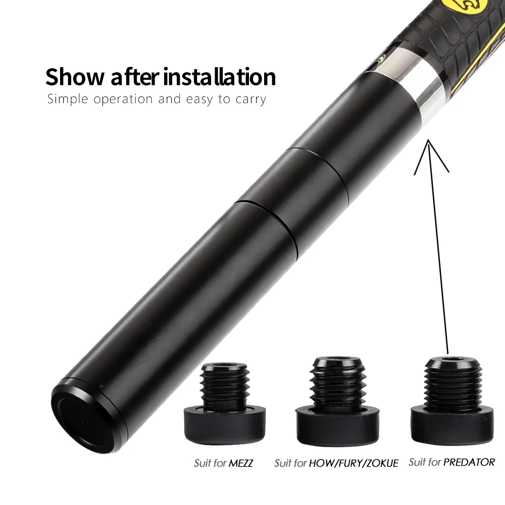 

Pool Cue Extension Suit for PREDATOR MEZZ PERI ZOKUE HOW Billard Cue Stick Extension with 3 Bumpers Billiard Accessories
