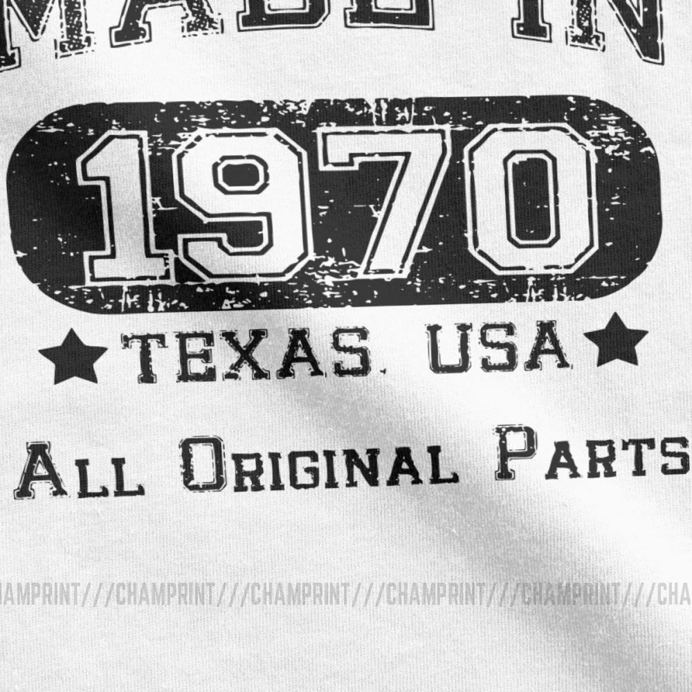 Мужские футболки на день рождения сделанные в 1970 году Техас США все оригинальные