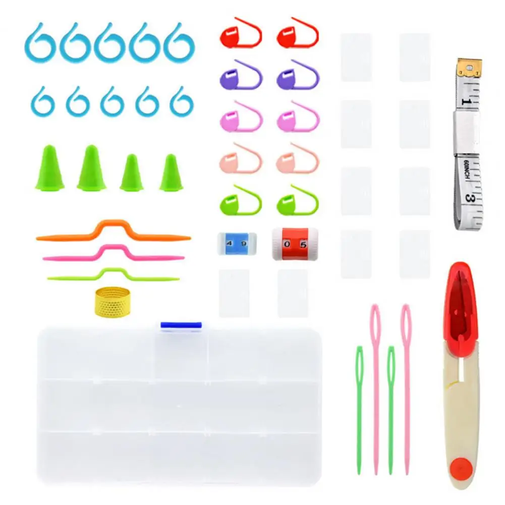 

1 Set Anti-slid Handle Crochet Hook Labor-saving Iron Stitches Knitting Crochet Hook Set Yarn Tool