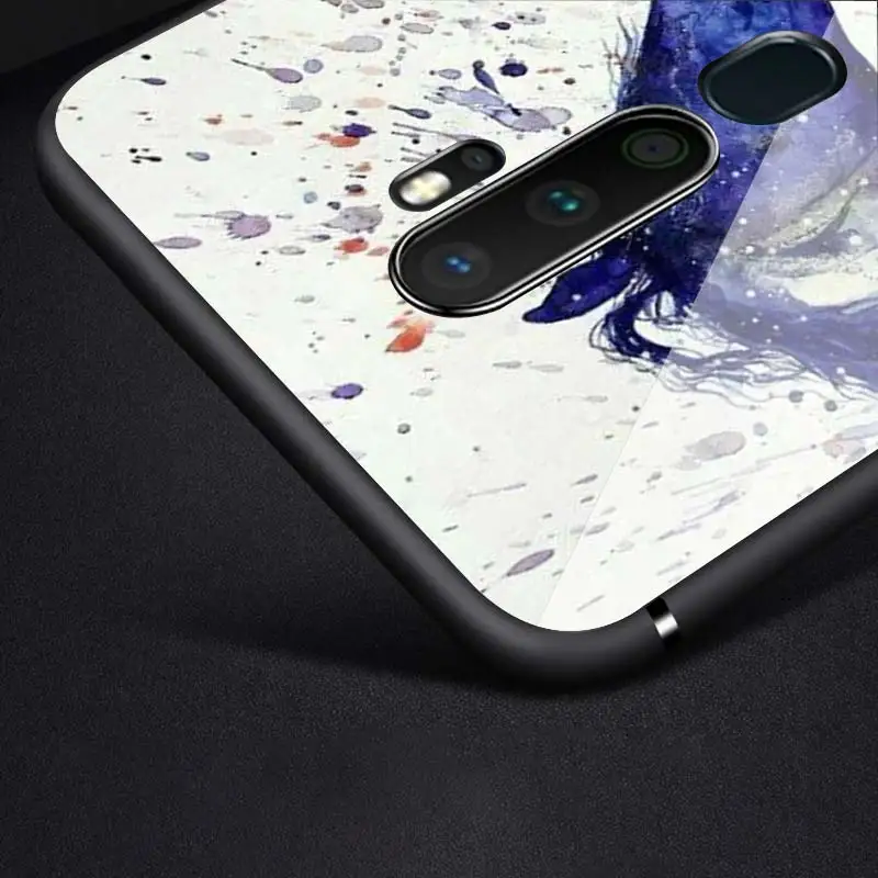 

Oil Painting Cute Horse for OPPO Reno 2 Z 2Z 2F 3 4 Pro 5G F7 A5 A9 2020 Super Bright Black Phone Case Soft Cover Shell