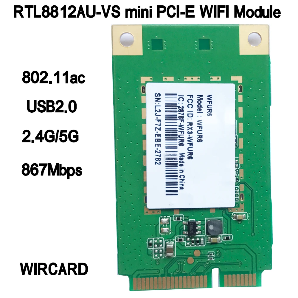 RTL8812AU-VS WFUR6 1200 Мбит/с Двухдиапазонная 2 4 ГГц + 5 Беспроводная-n 802.11AC USB WIFI карта |