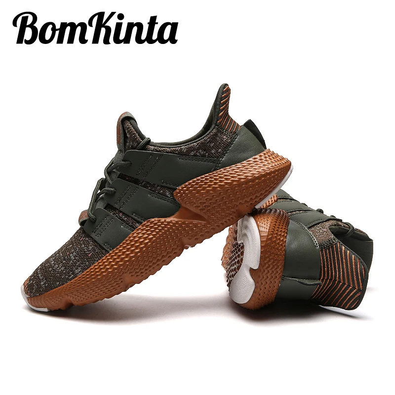 Кроссовки BomKinta мужские на шнуровке модная брендовая Повседневная Удобная Обувь