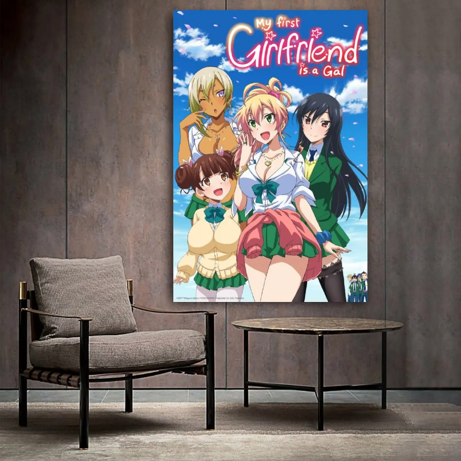 

Hajimete No Gal Movie & TV Canvas Art Poster and Wall Art Picture Print Modern Family bedroom Decor Posters