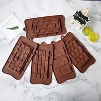 2021 hot new silicone chocolate mold cake mould whole block jelly candy 3d geometry diy molds kitchen accessories baking tools