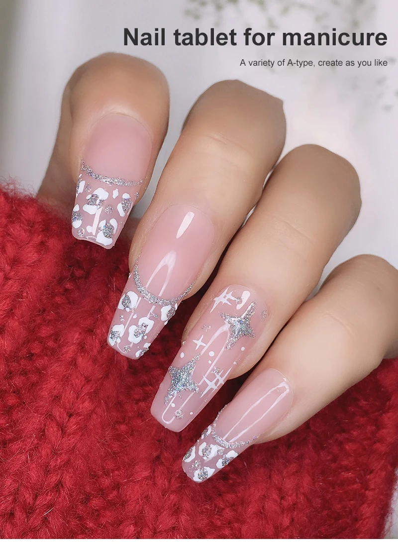 

240 шт Nail Art листы ультра-тонкий матовый ногтевые листы, не оставляющая следов наращивание ногтей прозрачный капли воды ногтевые листы наклад...