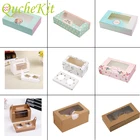 Коробка Подарочная из крафт-бумаги с окном, 10 шт.