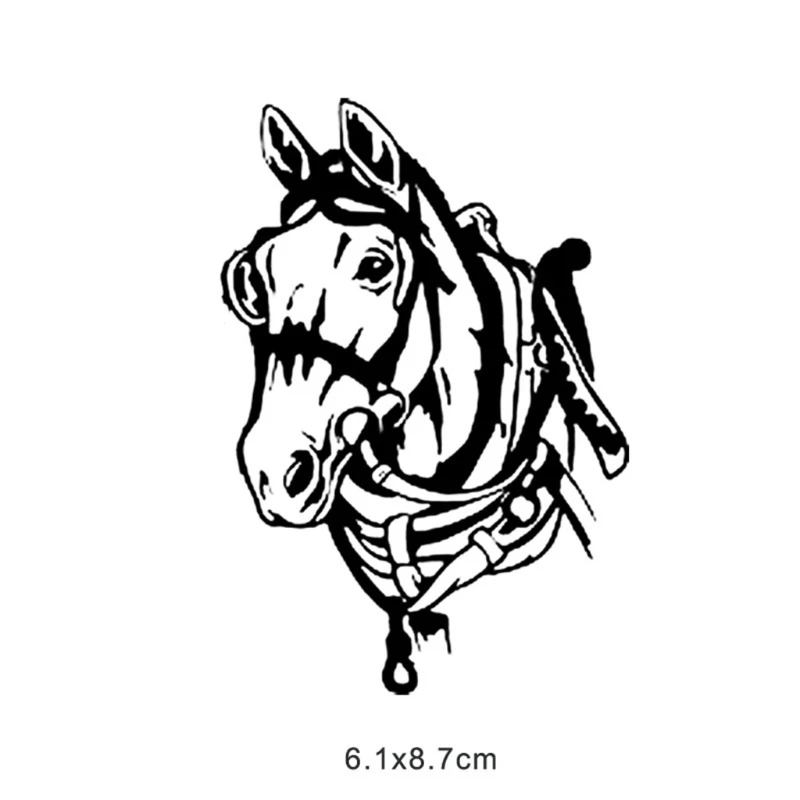 Лошади металлический Трафаретный вырубной штамп Скрапбукинг Сделай Сам для