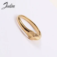 joolim high end pvd fashionable burst heart rings for women stainless steel jewelry wholesale