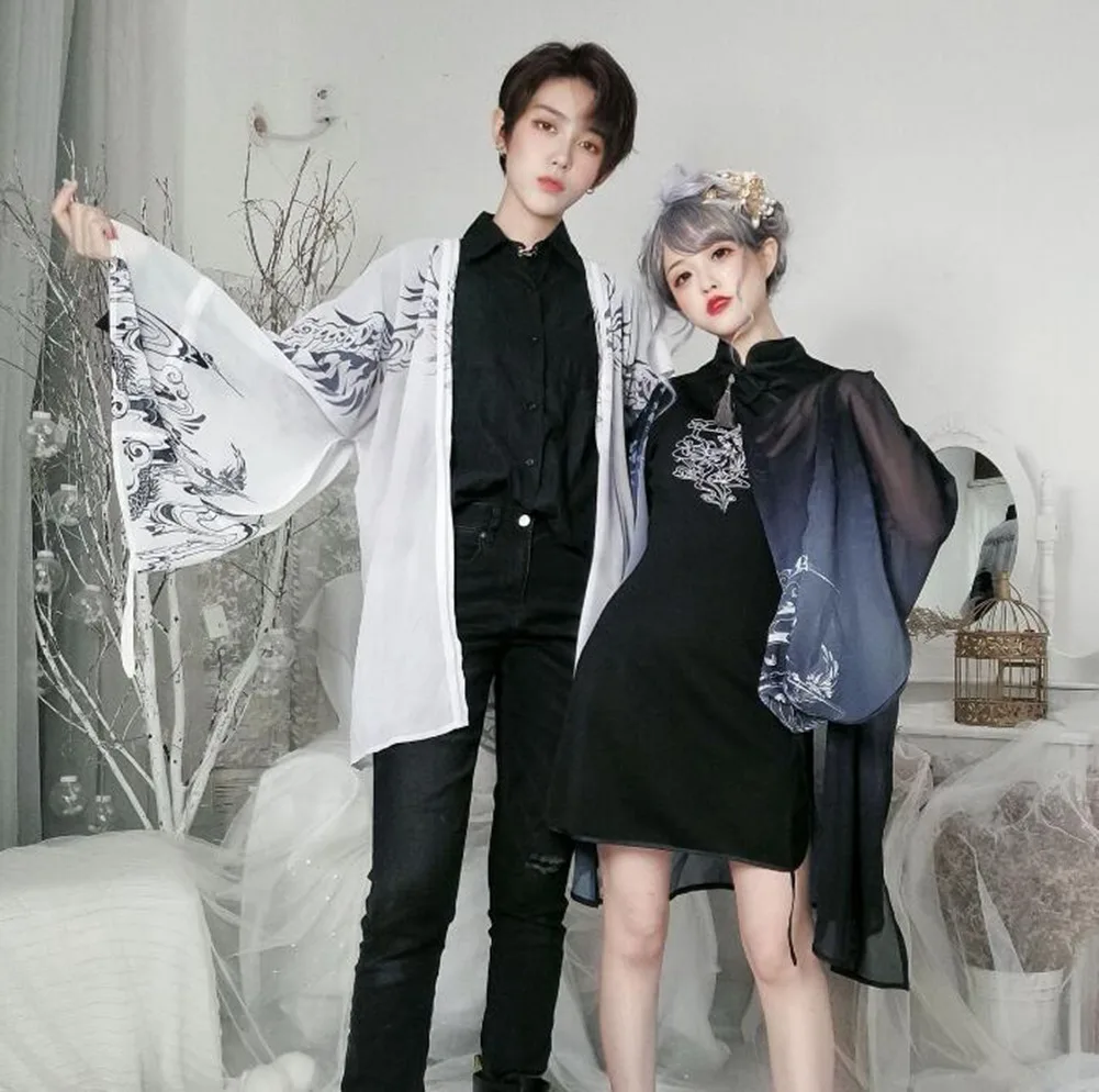 Кимоно женское японский кардиган рубашка блузка женские летние пляжные Топы -