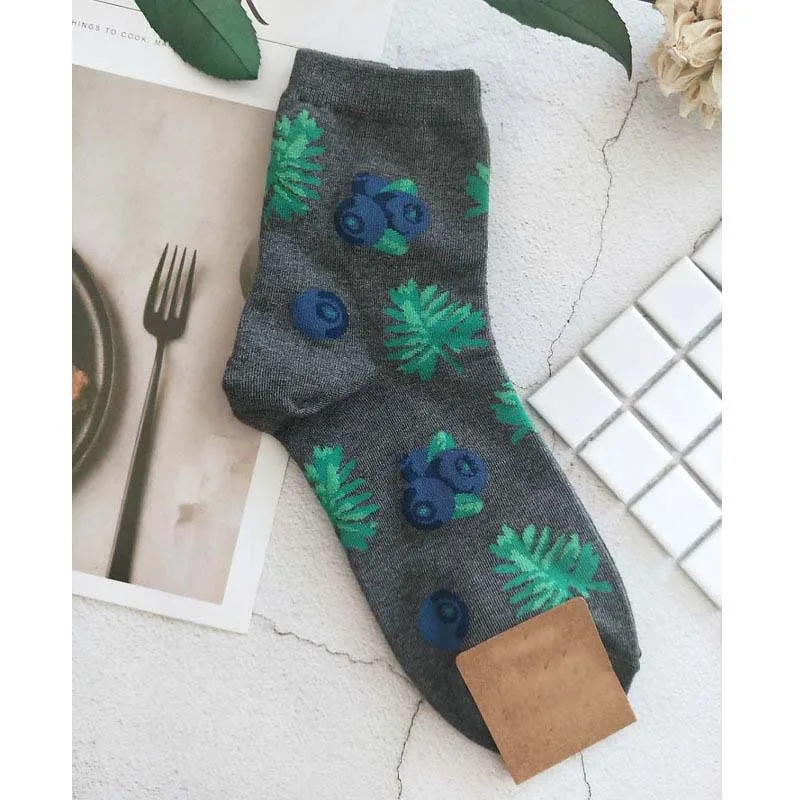 

Cute Jacquard/Plants Printing Flamingos Avocado Art Socks Women Korean Animal/Cactus Funny Socks Kawaii Sokken Calcetines Mujer