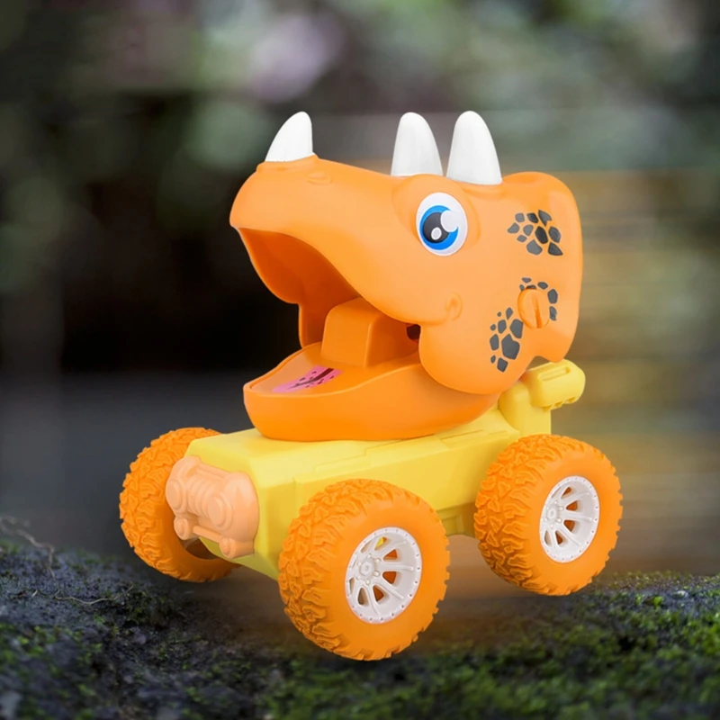 

2021 New 1PC Anti-collision Sturdy Pull Back Car Early Learning Toy Vehicle for Xmas Gift