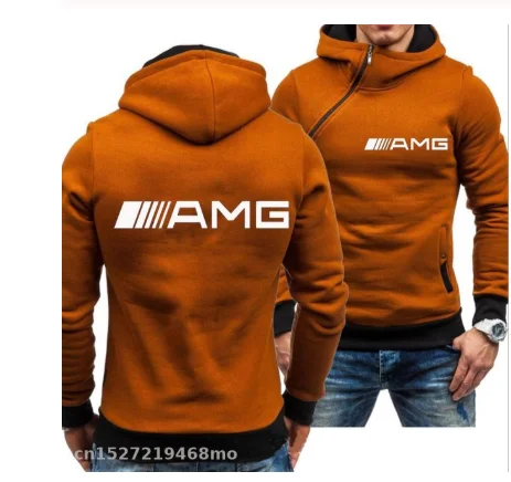 Новинка erkek spor Рахат толстовки AMG logosu tişörtü moda Инс kazak yan fermuar yarış binmek dış giyim xz |