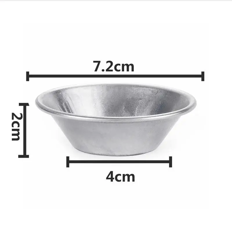 

10PCS Aluminum Alloy Egg Tart Mold Set Reusable Cake Cookie Mold Baking Mold Small Cup Cake Mold Muffin Mold Baking Tool