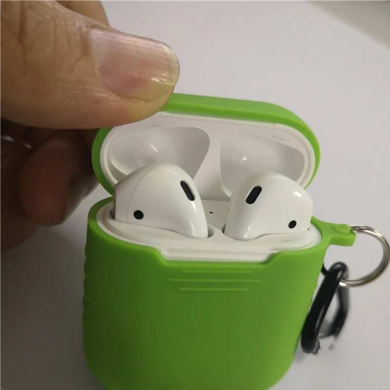

Hot Sale Soft Silicone Cases For Airpods 1/2 Protective Bluetooth Wireless Earphone Cover For Apple Air Pods Charging Box Bags