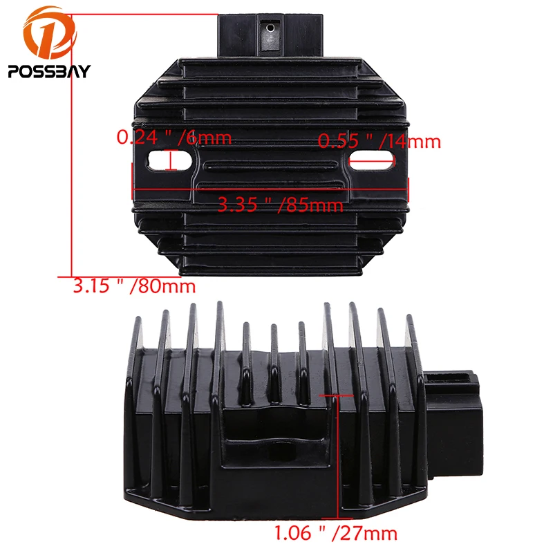 Posbay мотоцикл металлический регулятор напряжения выпрямителя Для Kawasaki John Deere M70121