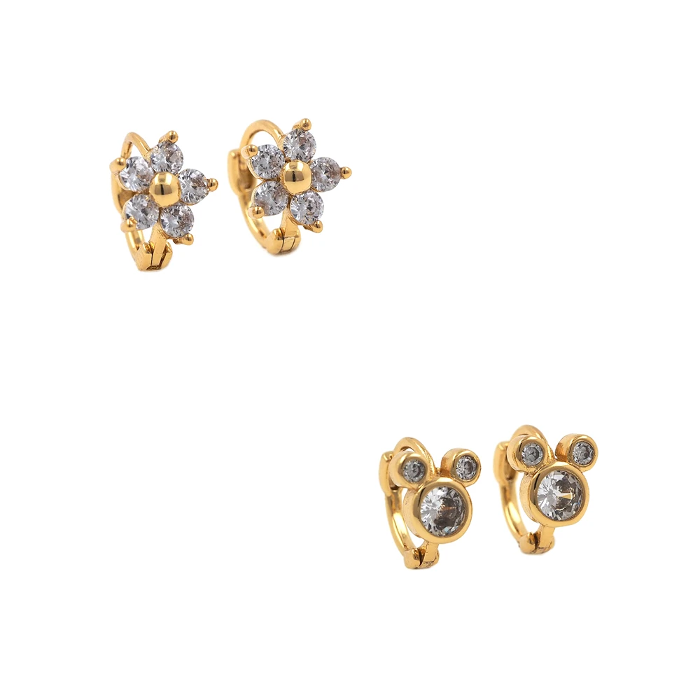 Симпатичное кольцо для ушей женские серьги с цветком ювелирные изделия