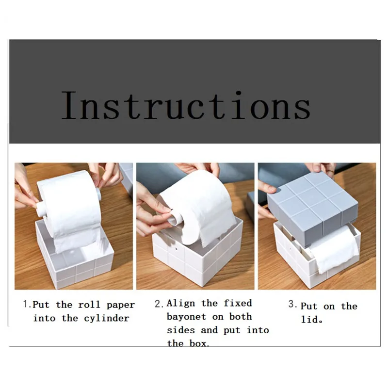 

Plastic Tissue Boxes Living Room Creative Moisture-proof Paper Drawer Box Coffee Table Remote Control Storage Holder Table Decor